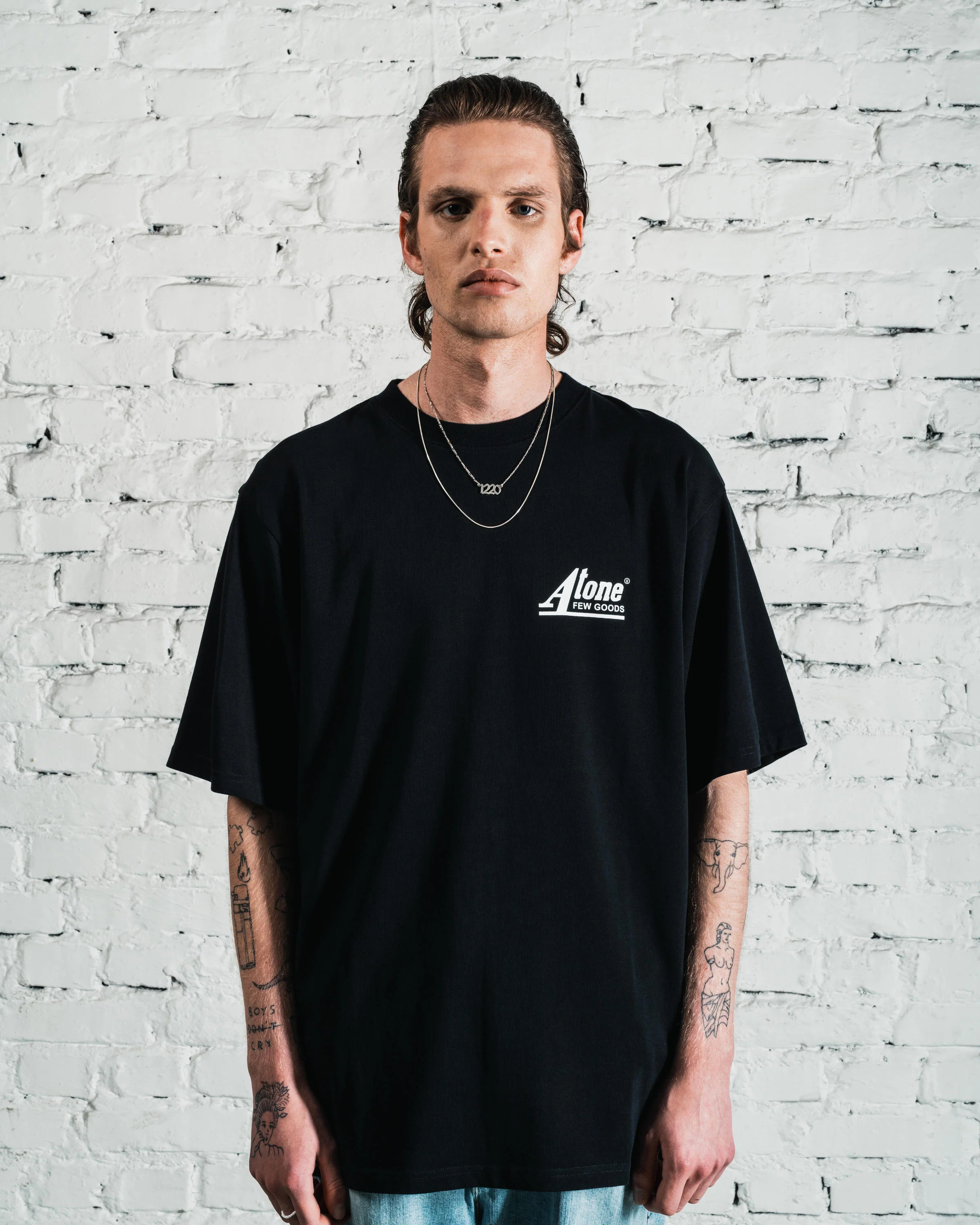 Afew Goods x ATONE LIFE&DEATH TEE "BLACK"