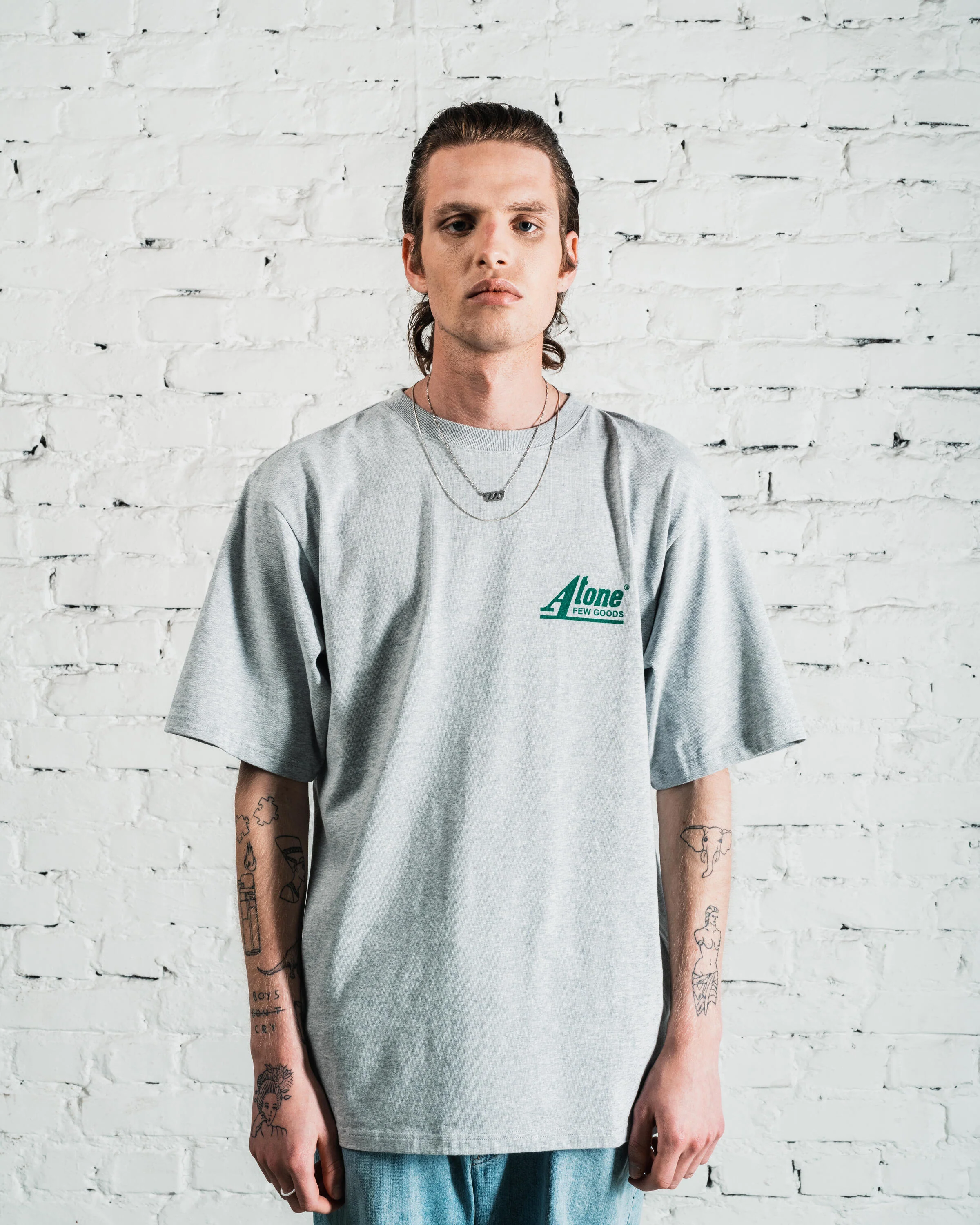 Afew Goods x ATONE LIFE & DEATH TEE "GREY"