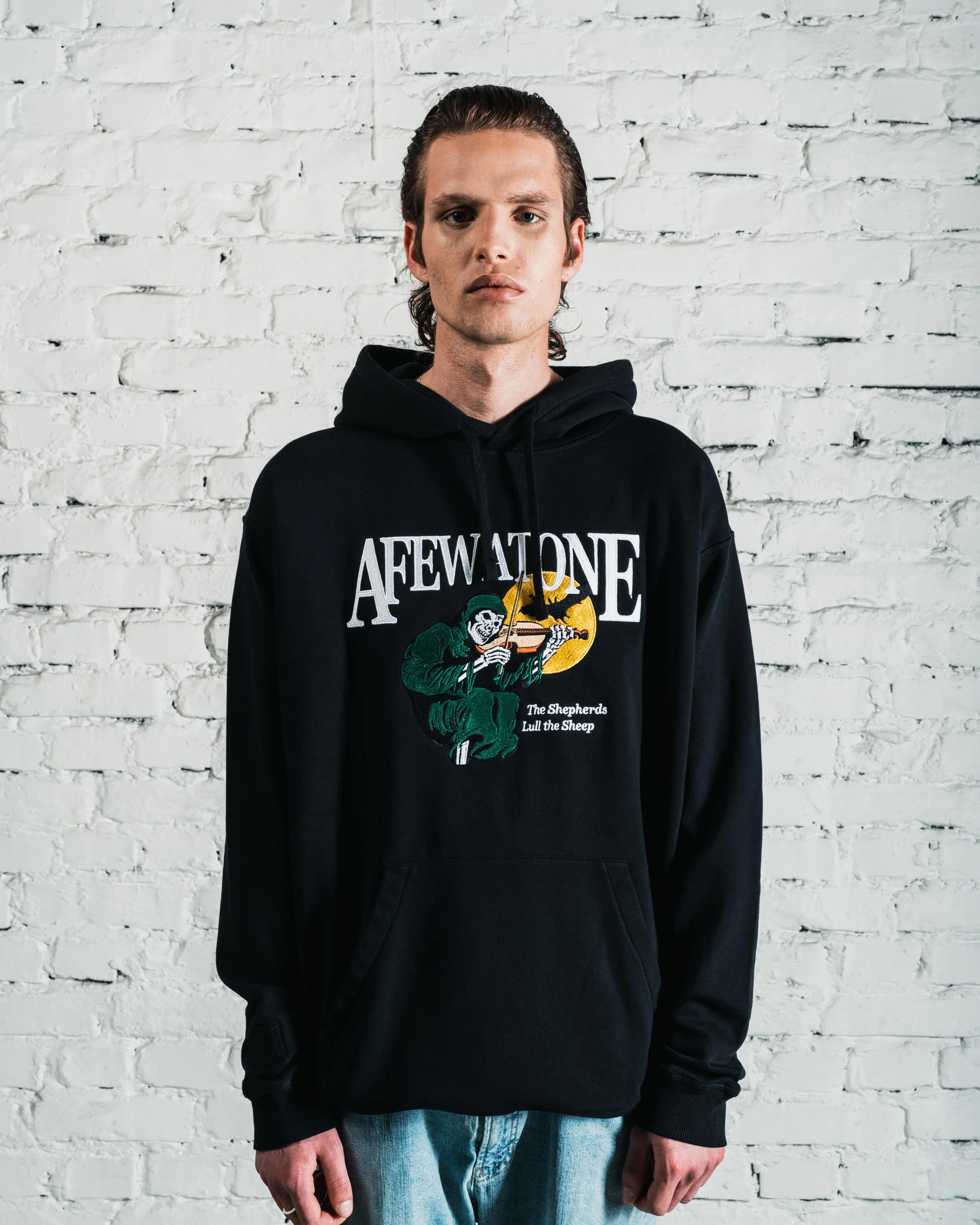 Afew Goods x ATONE VIOLIN REAPER HOODIE "BLACK"