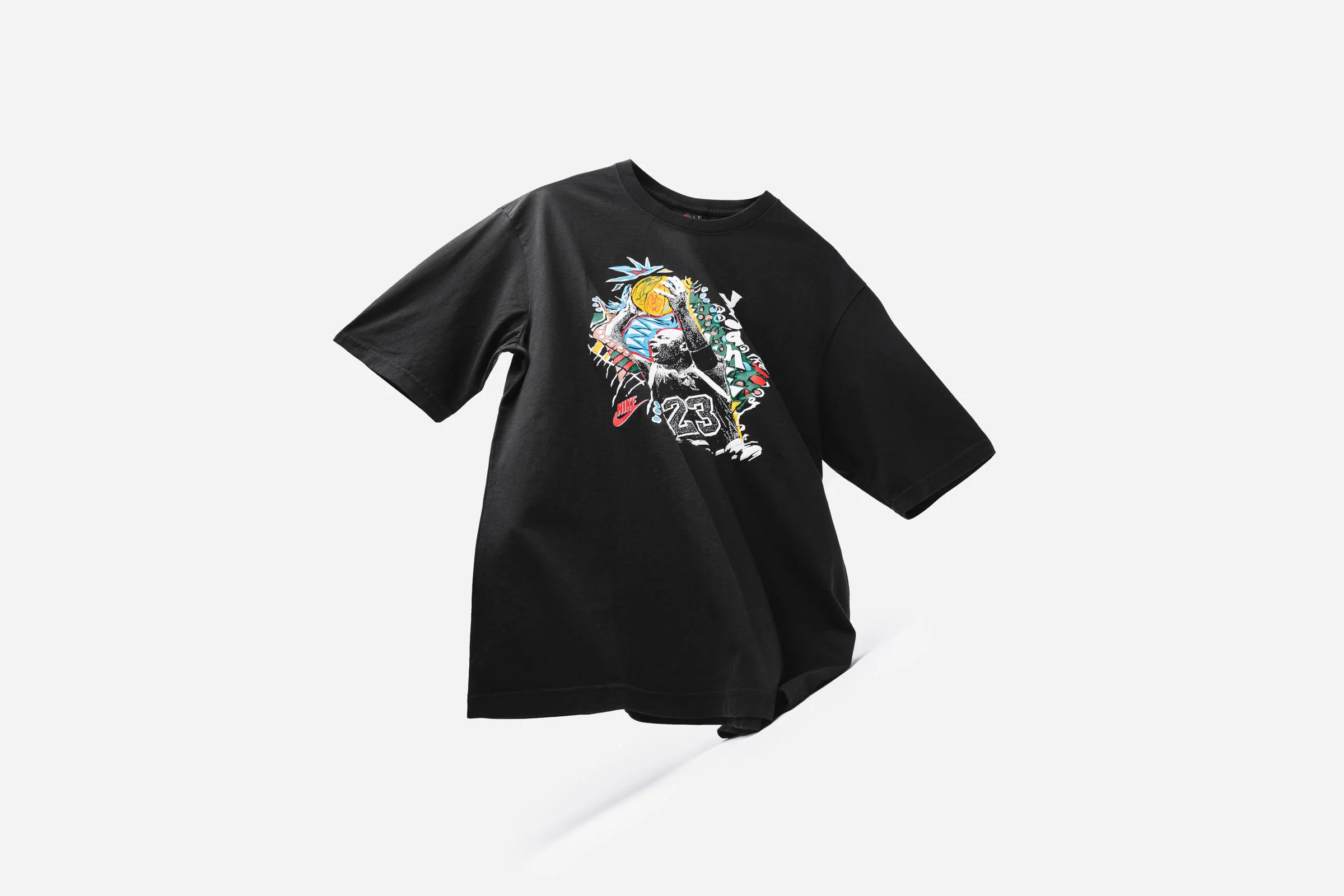 Air Jordan M J VTG WSH JMPSHT SS GFX CREW Black