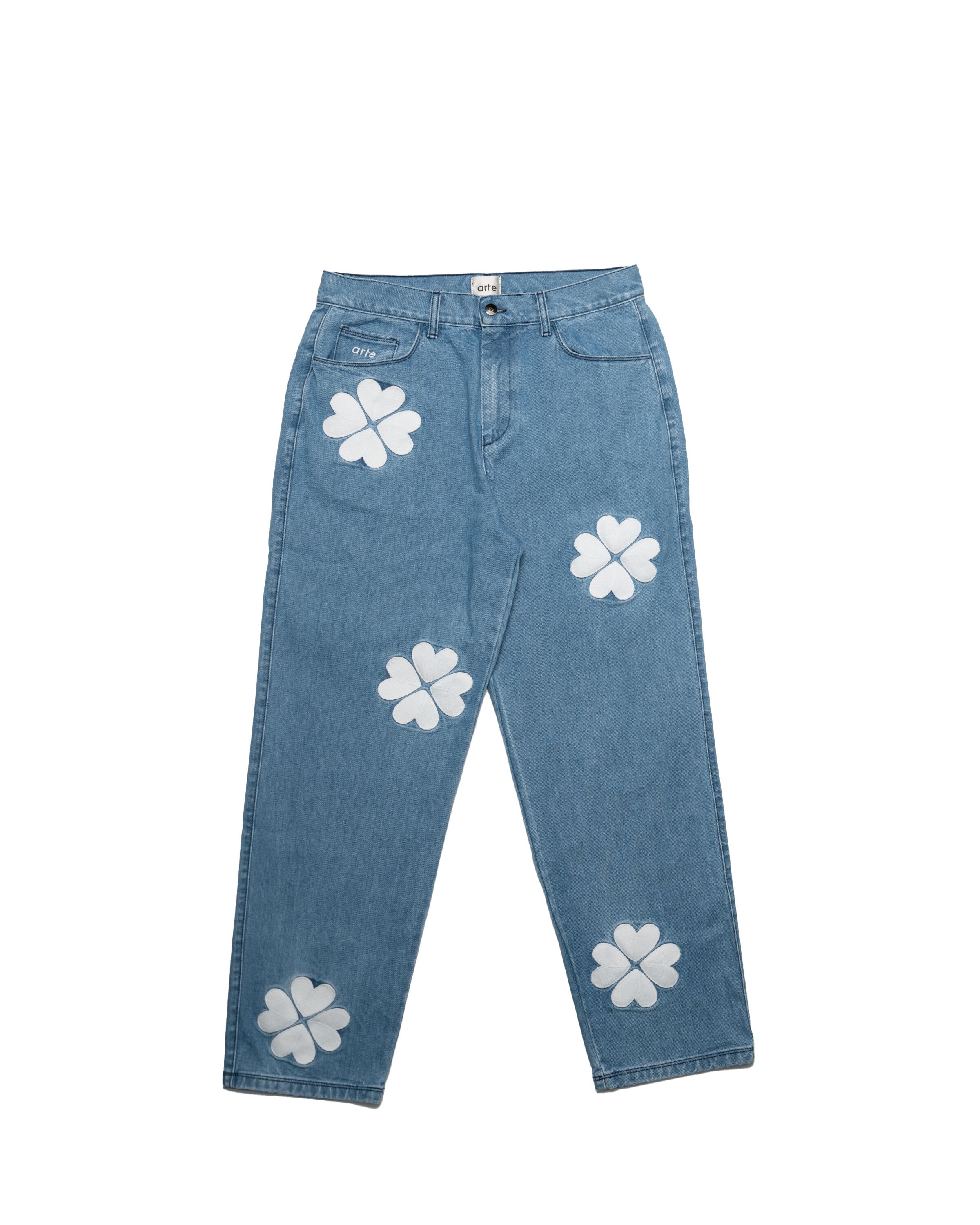 Arte Antwerp Clover Embroidery Jeans