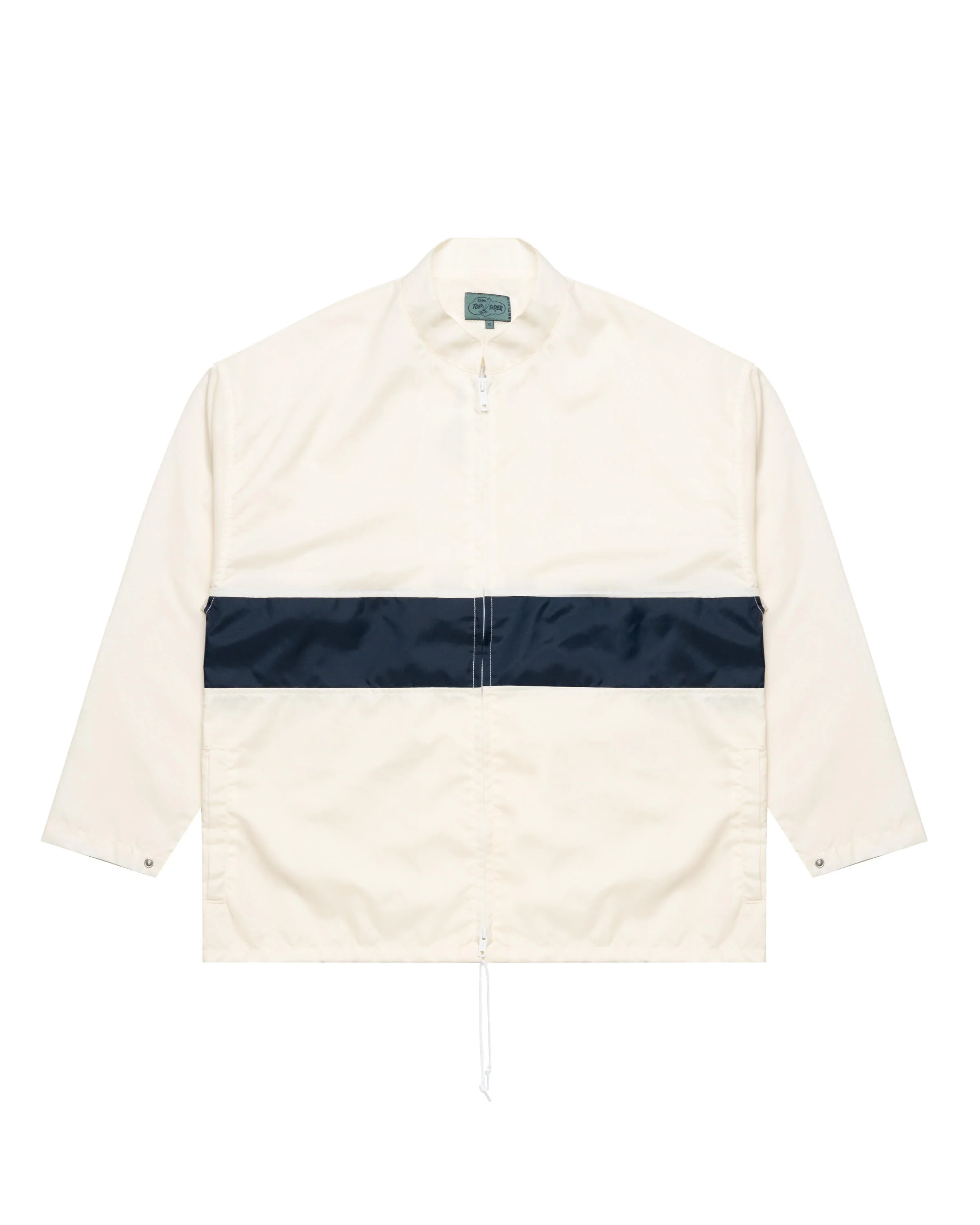 Beams+ Boat Jacket Stripe Nylon Oxford