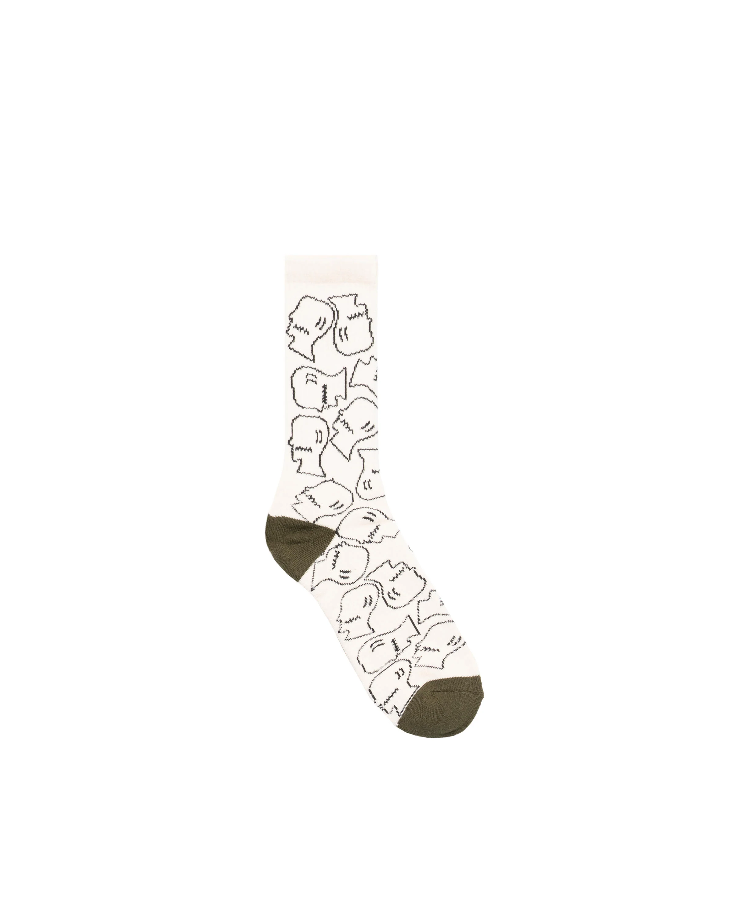 Brain Dead Logohead Crew Socks