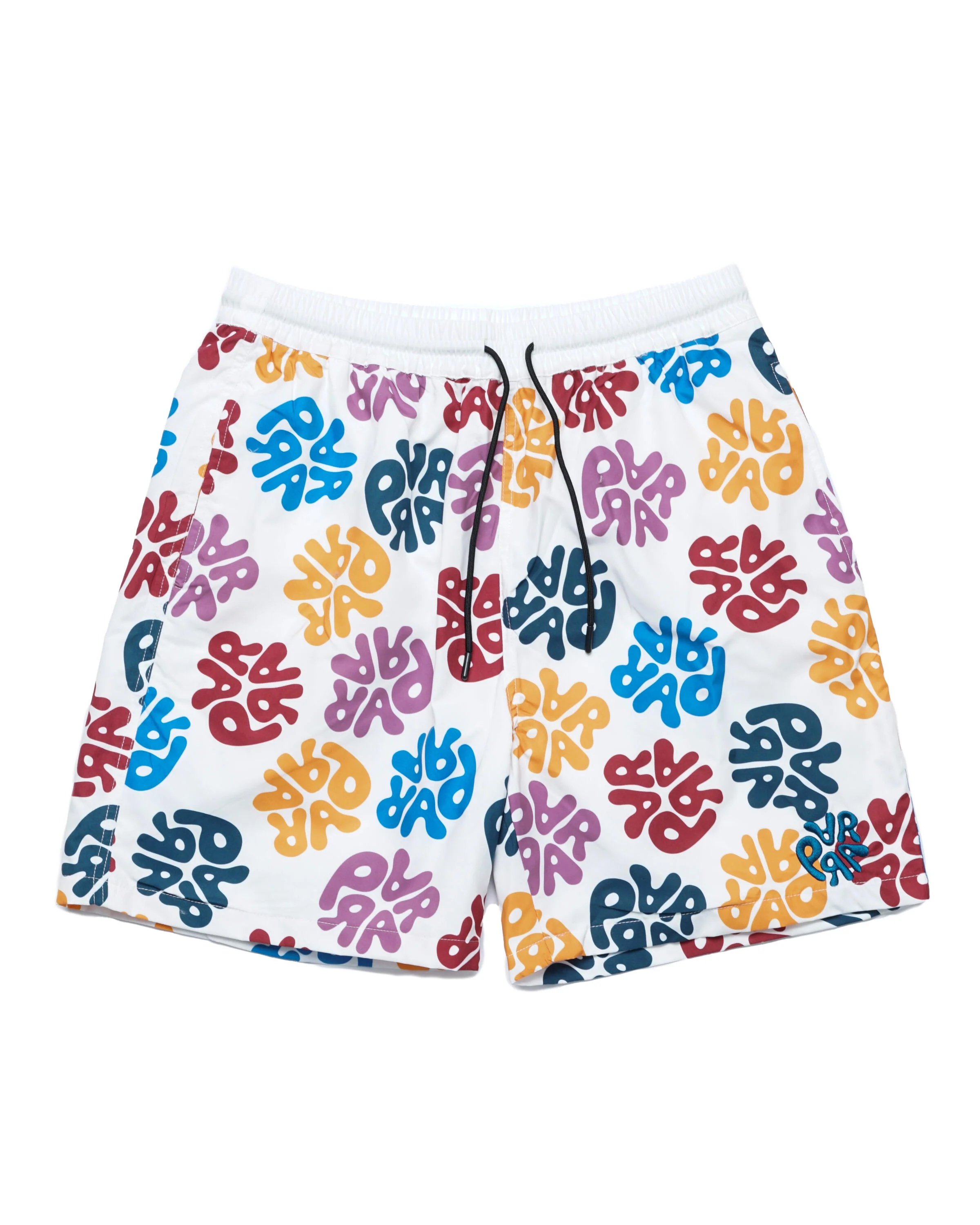 by Parra 1976 logo swim shorts