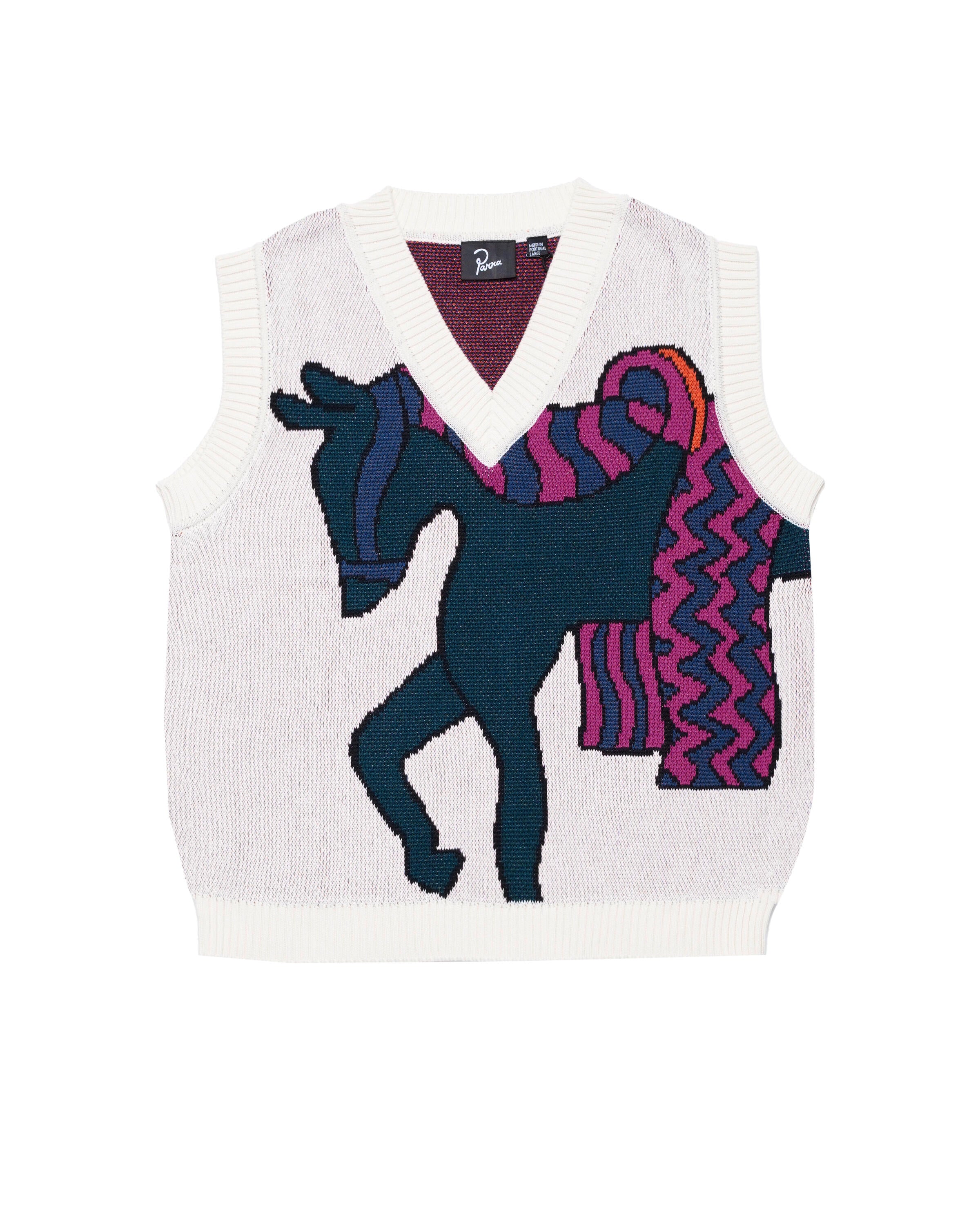 by Parra knitted horse knitted spencer