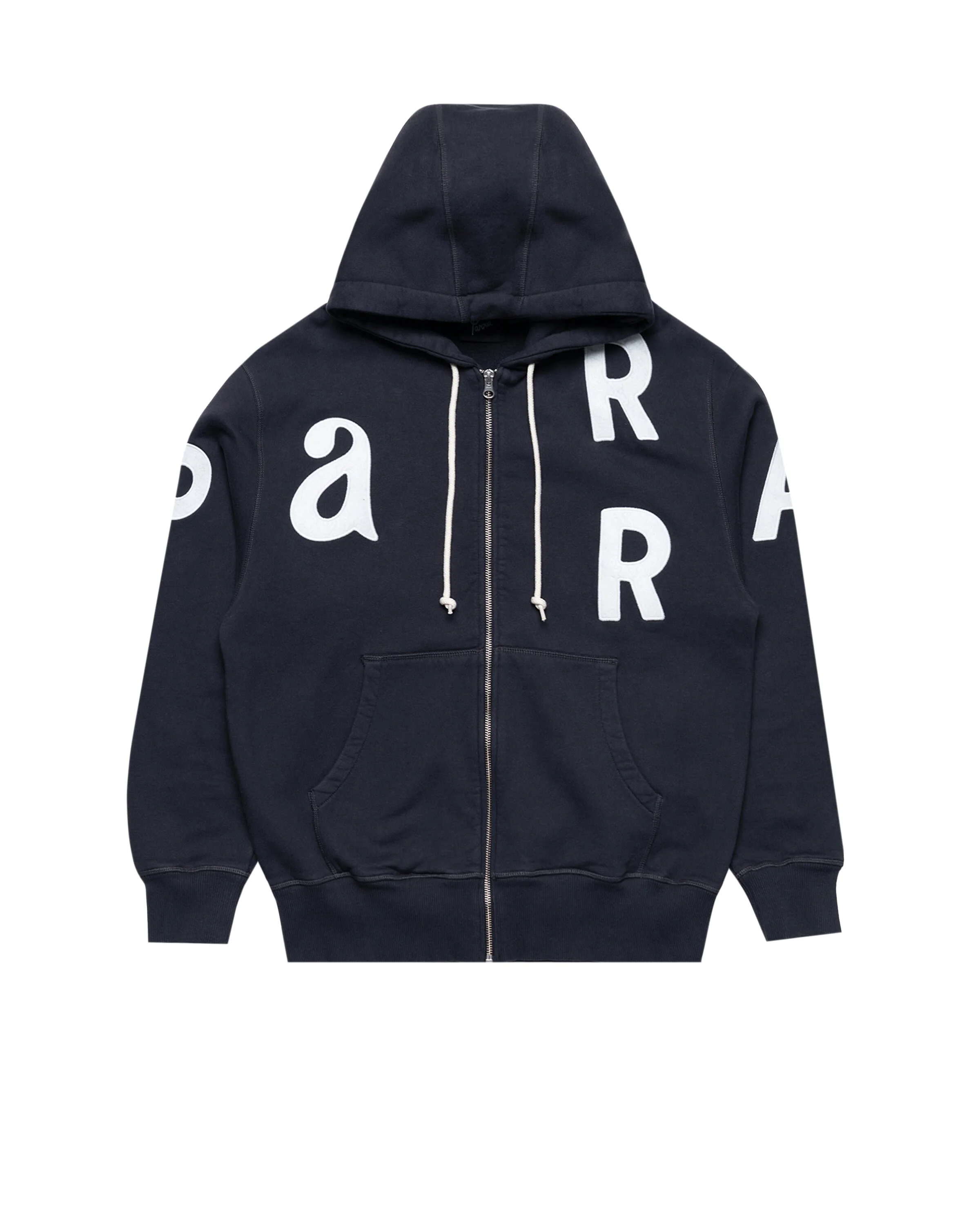 by Parra Word salad zip hooded sweatshirt