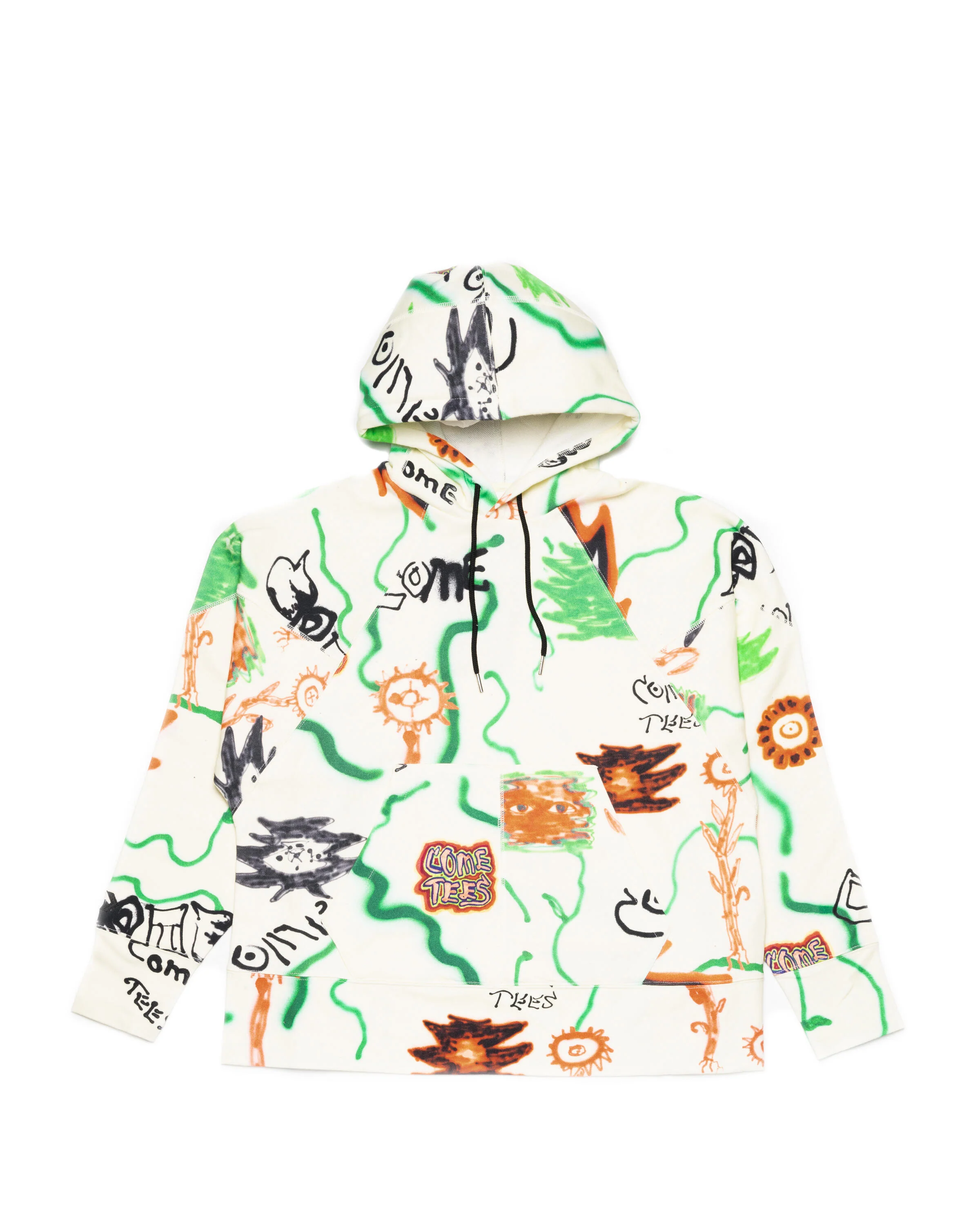 Converse x COME TEES FLORAL TRIANGLE HOODIE