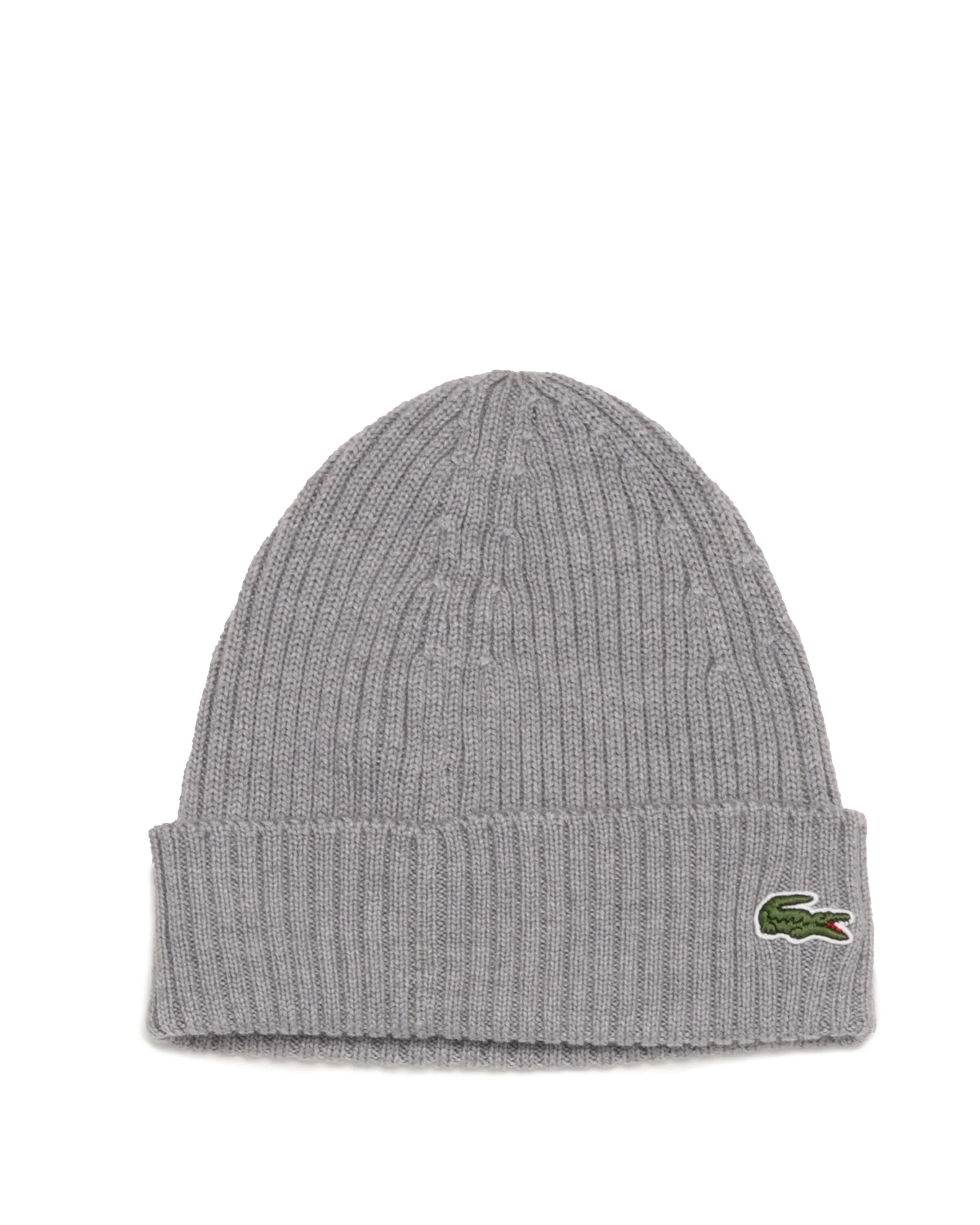 Lacoste Ribbed Wool Beanie