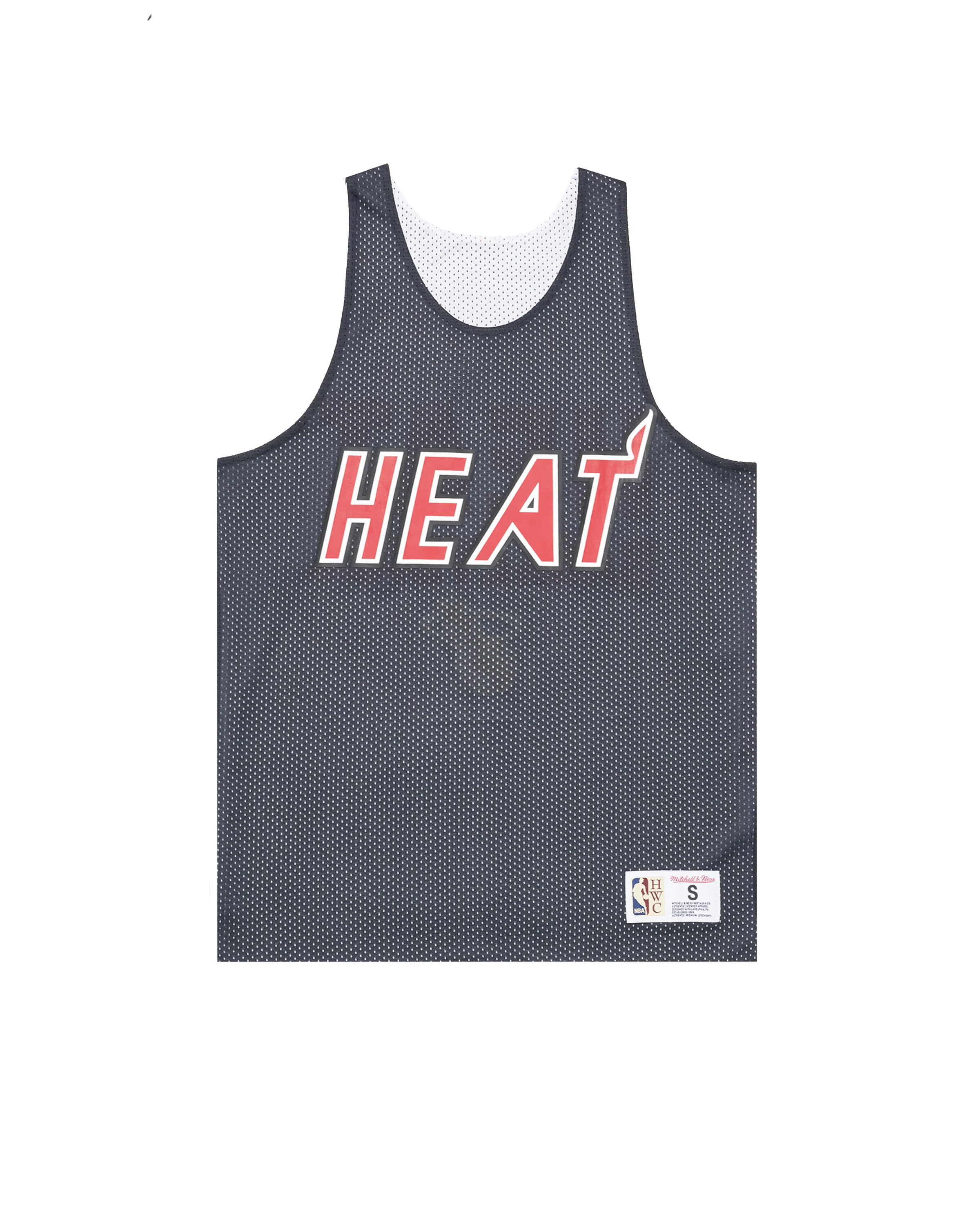 Mitchell & Ness M&N NBA REVERSIBLE MESH PRACTICE TANK VNTG LOGO 'MIAMI HEAT'