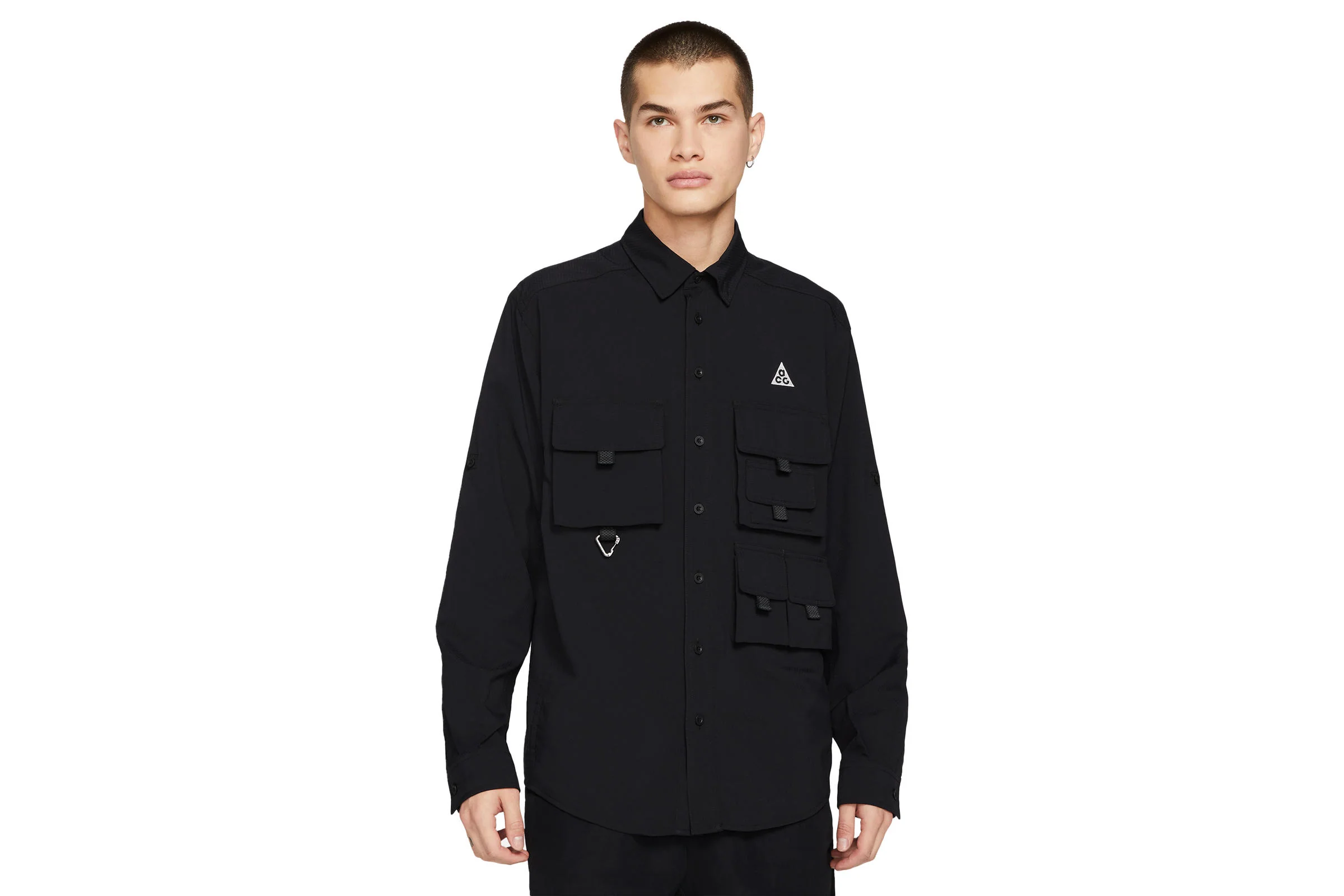 Nike ACG DEVESTATION TRAIL WORK SHIRT "BLACK"