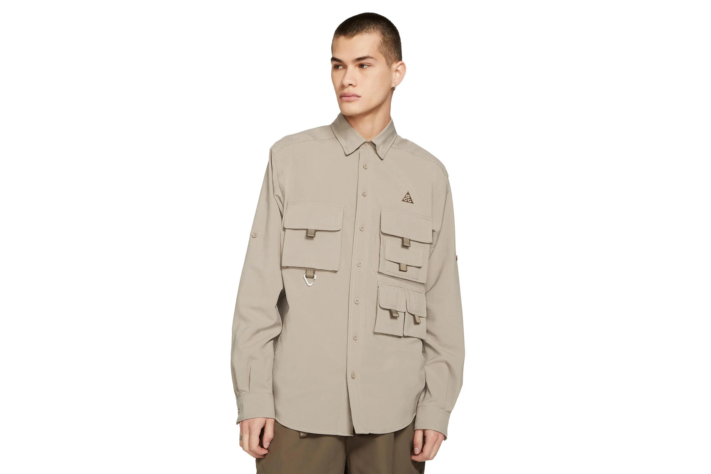 Nike ACG DEVESTATION TRAIL WORK SHIRT "MOON FOSSIL"