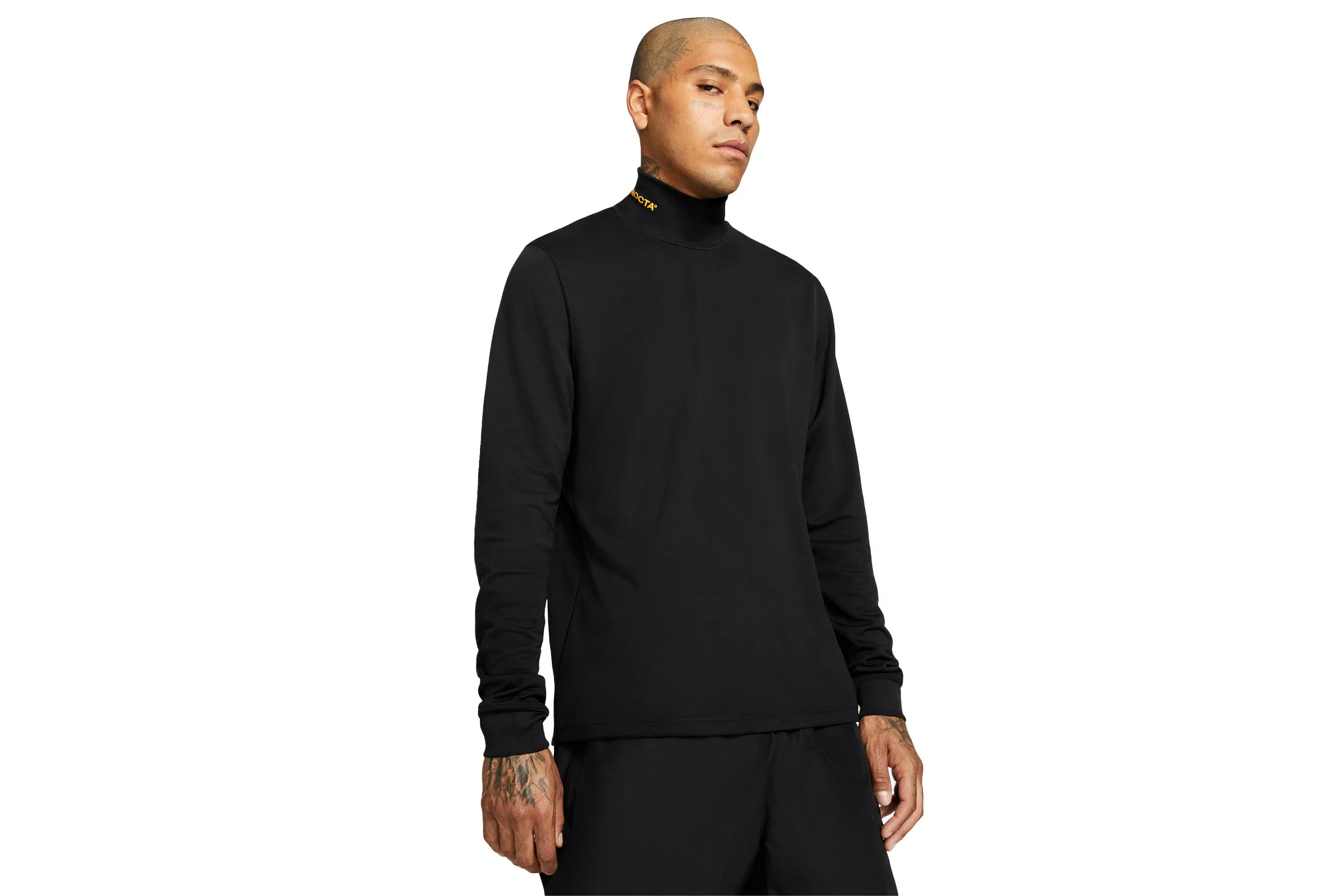 Nike NOCTA LONG-SLEEVE MOCK NECK TOP "BLACK"