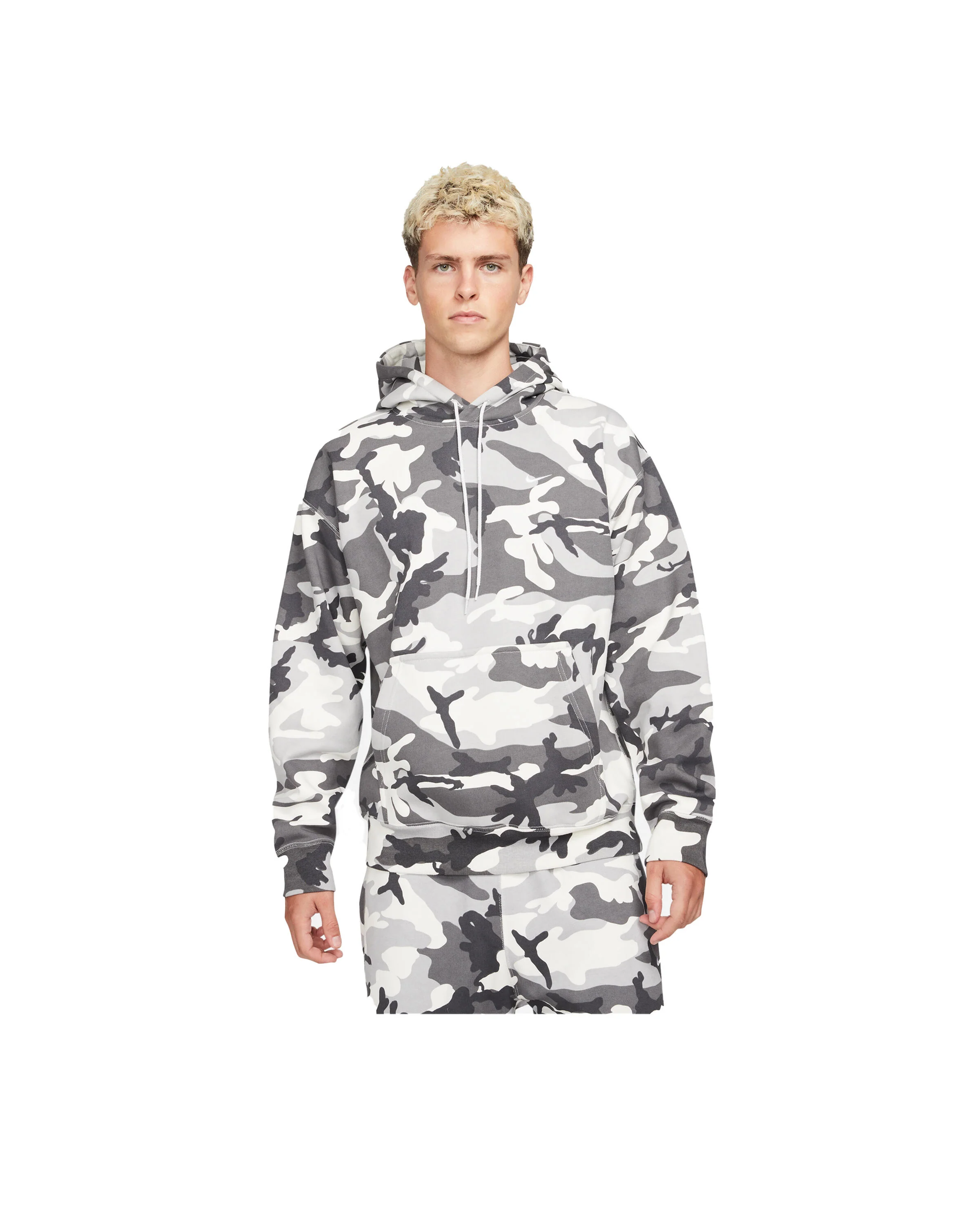 Nike SOLO SWOOSH FLEECE CAMO HOODIE