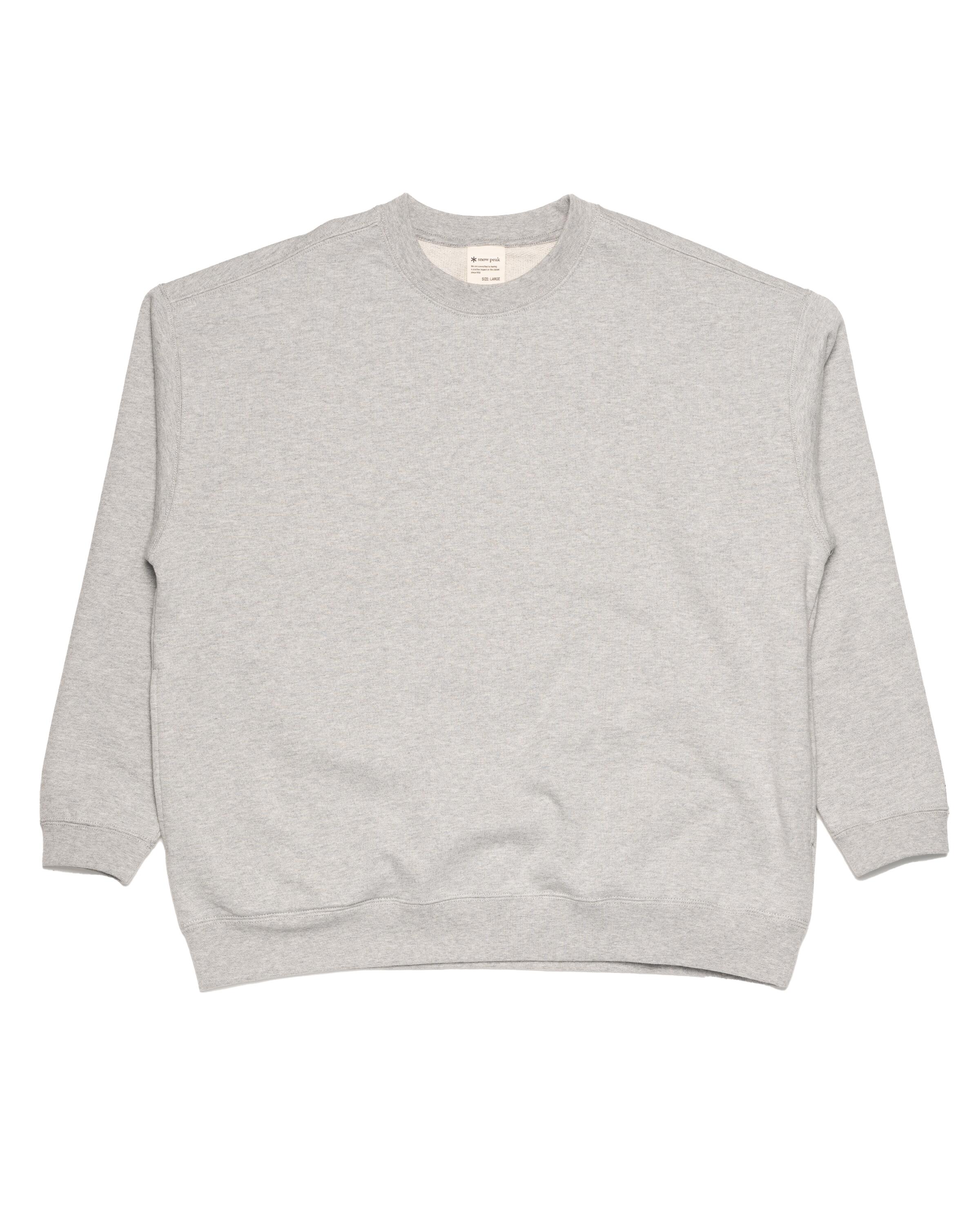 SNOW PEAK Recycled Cotton Sweat Crewneck