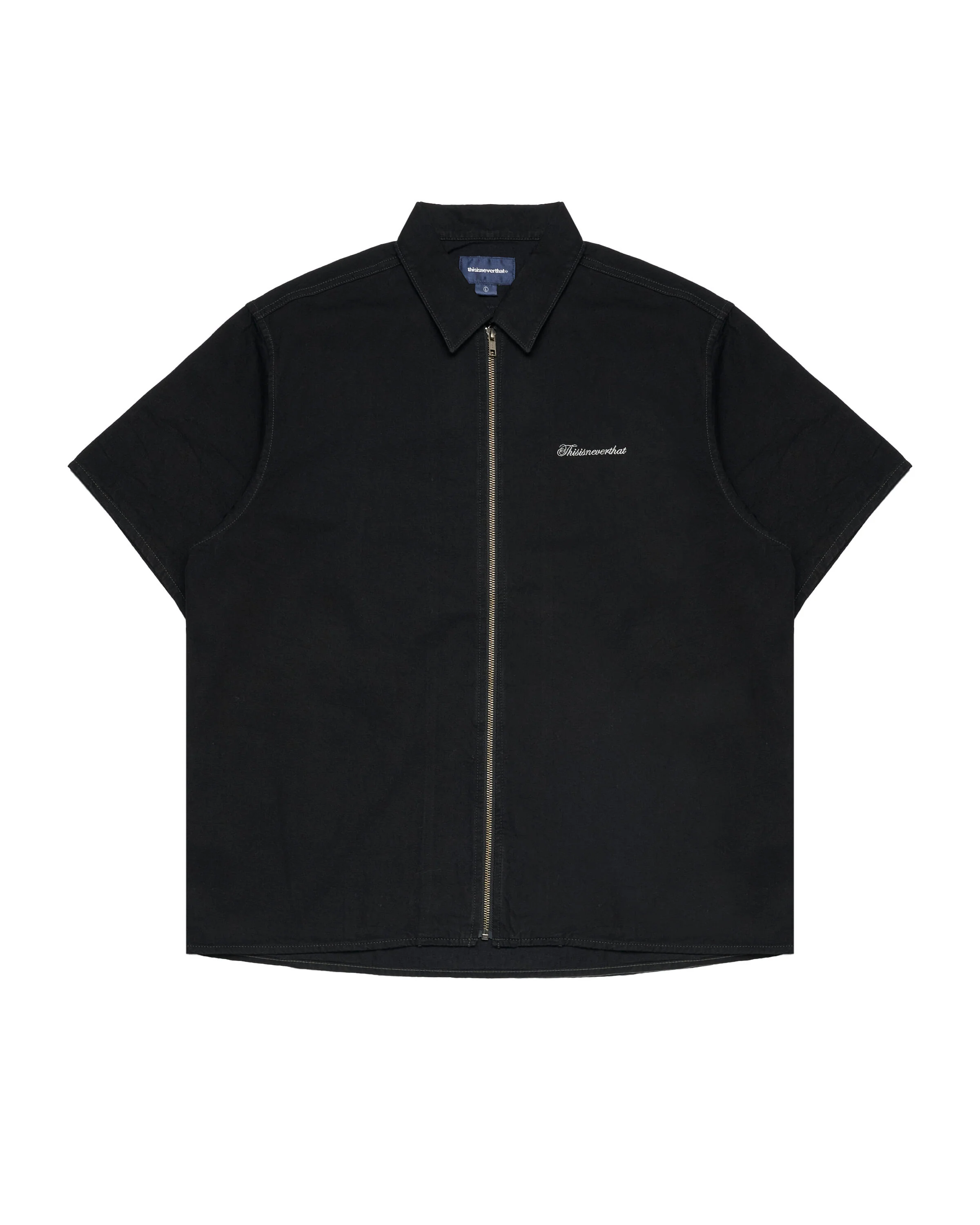 thisisneverthat Washed Denim Zip Shirt