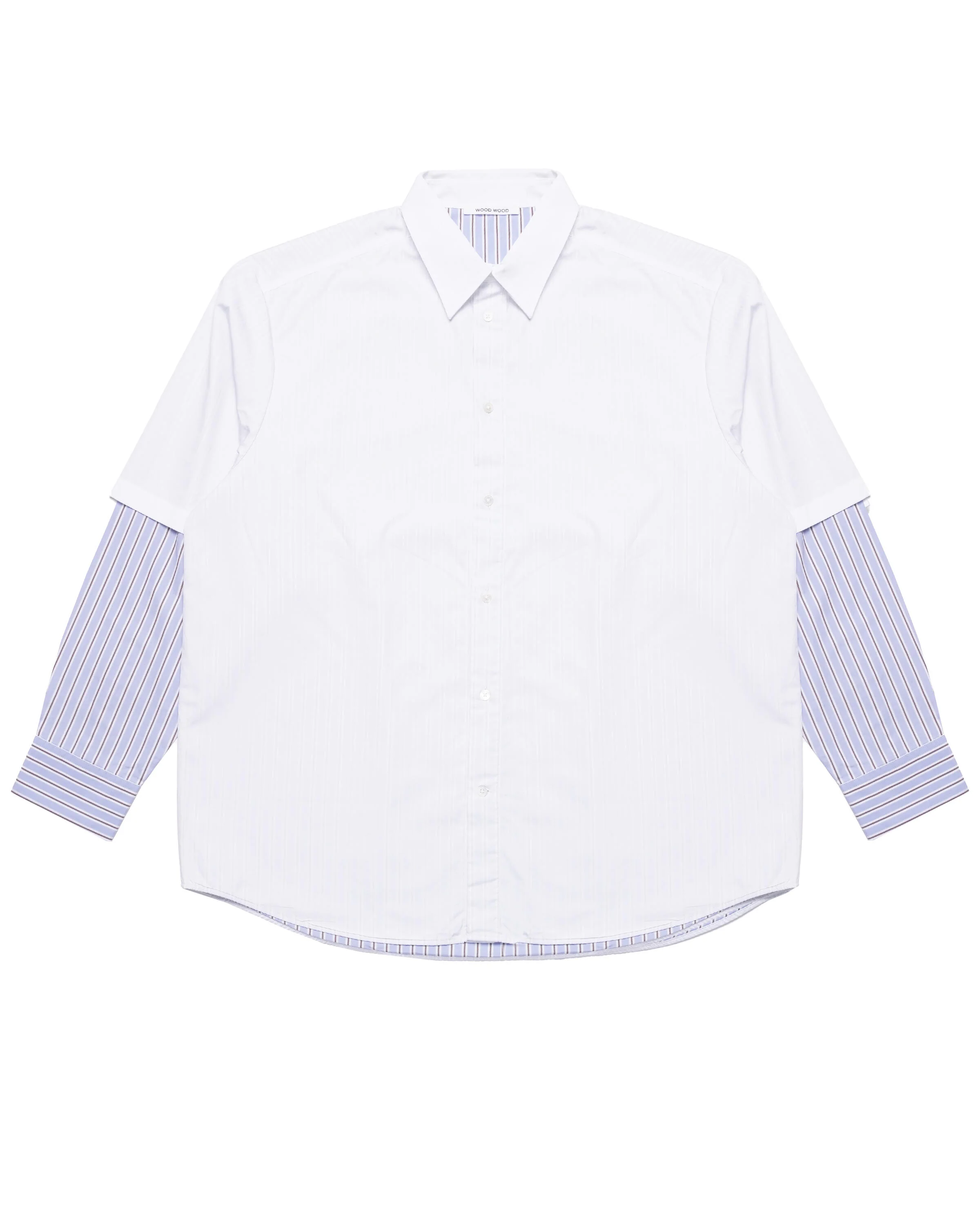 Wood Wood Dom DB Sleeve Stripe Shirt